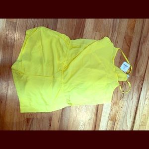 Fabletics Yellow Romper Size L NWT